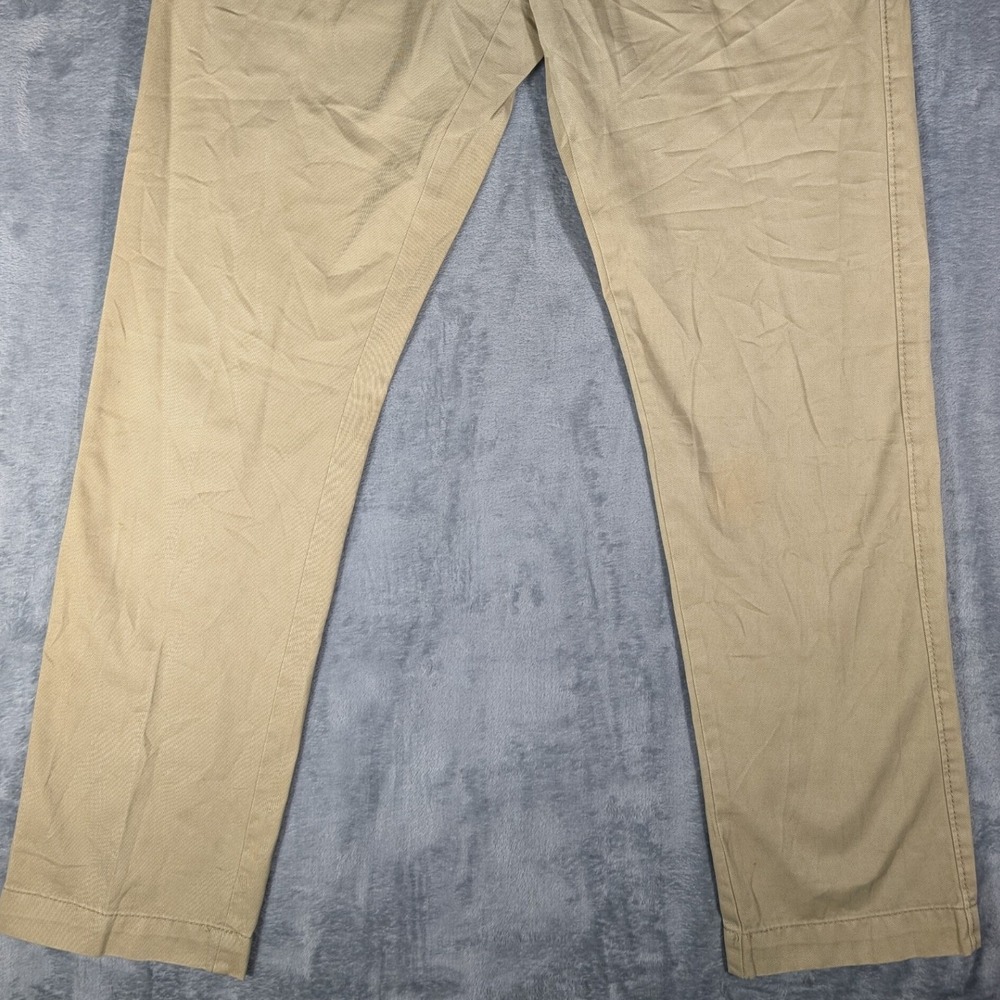 American Eagle Outfitters Mens Slim Fit Chino Pants Khaki Tan 32x32 Cotton Casua